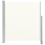 NNEVL Patio Retractable Side Awning 140 x 300 cm Cream