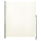 NNEVL Patio Retractable Side Awning 160 x 300 cm Cream
