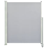 NNEVL Patio Retractable Side Awning 160 x 300 cm Grey