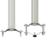 NNEVL Patio Retractable Side Awning 160 x 300 cm Grey