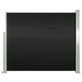 NNEVL Retractable Side Awning 120 x 300 cm Black