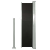 NNEVL Retractable Side Awning 120 x 300 cm Black