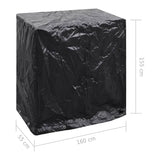 NNEVL Garden Furniture Cover Tabletennis Table 8 Eyelets 160x55x182cm
