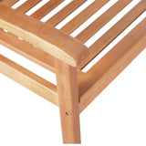NNEVL 2-Seater Garden Bench 120 cm Solid Eucalyptus Wood