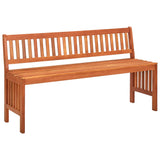 NNEVL Garden Bench 137 cm Solid Eucalyptus Wood