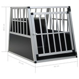 NNEVL Dog Cage with Single Door 65x91x69.5 cm