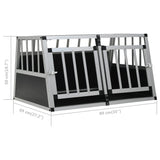 NNEVL Dog Cage with Double Door 89x69x50 cm