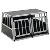 NNEVL Dog Cage with Double Door 89x69x50 cm