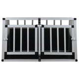 NNEVL Dog Cage with Double Door 89x69x50 cm
