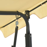 NNEVL Garden Swing Bench Cream White 170x110x153 cm