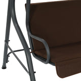 NNEVL Garden Swing Bench Coffee 170x110x153 cm