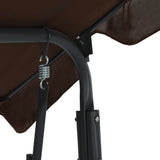 NNEVL Garden Swing Bench Coffee 170x110x153 cm