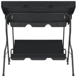 NNEVL Garden Swing Bench Anthracite 170x110x153 cm