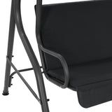 NNEVL Garden Swing Bench Anthracite 170x110x153 cm