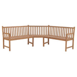 NNEVL Garden Corner Bench 202x202x90 cm Solid Teak