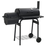 NNEVL Classic Charcoal BBQ Offset Smoker