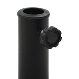 NNEVL Parasol Base Half Round Polyresin 15 kg Black