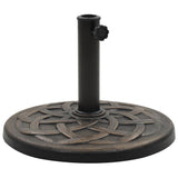 NNEVL Parasol Base Round Polyresin 19 kg Bronze