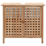 NNEVL Sink Cabinet Solid Walnut Wood 66x29x61 cm