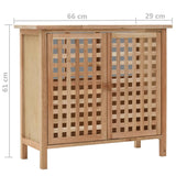 NNEVL Sink Cabinet Solid Walnut Wood 66x29x61 cm