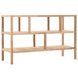 NNEVL Bathroom Shelf Solid Walnut Wood 100x40x65 cm