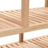 NNEVL Bathroom Shelf Solid Walnut Wood 100x40x65 cm