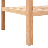 NNEVL Bathroom Shelf Solid Walnut Wood 100x40x65 cm