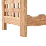 NNEVL Wine Rack for 25 Bottles Solid Walnut Wood 63x25x73 cm