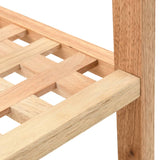 NNEVL Shoe Rack Solid Walnut Wood 69x26x40 cm