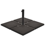NNEVL Umbrella Weight Plate Black Concrete Square 12 kg