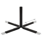 NNEVL Extendable Parasol Base Black Steel 2.75 kg