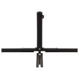 NNEVL Extendable Parasol Base Black Steel 2.75 kg