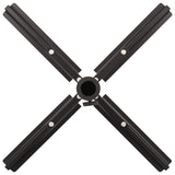 NNEVL Extendable Parasol Base Black Steel 2.75 kg