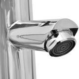 NNEVL Bathroom Basin with Mixer Tap Ceramic Oval White