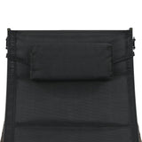 NNEVL Sun Lounger Poly Rattan and Textilene Brown