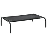 NNEVL Elevated Dog Bed Black S Textilene