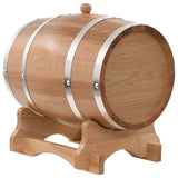 NNEVL Wine Barrel with Tap Solid Oak Wood 12 L