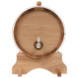 NNEVL Wine Barrel with Tap Solid Oak Wood 12 L