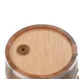 NNEVL Wine Barrel with Tap Solid Oak Wood 12 L