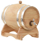 NNEVL Wine Barrel with Tap Solid Pinewood 6 L
