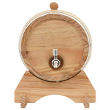 NNEVL Wine Barrel with Tap Solid Pinewood 6 L