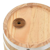 NNEVL Wine Barrel with Tap Solid Pinewood 6 L
