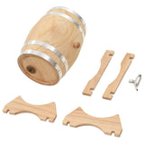 NNEVL Wine Barrel with Tap Solid Pinewood 6 L