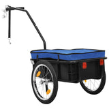 NNEVL Bike Cargo Trailer/Hand Wagon 155x60x83 cm Steel Blue