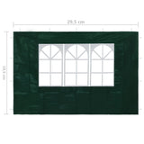 NNEVL Party Tent Sidewalls 2 pcs with Window Green