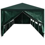 NNEVL Party Tent Doors 2 pcs with Zipper Green