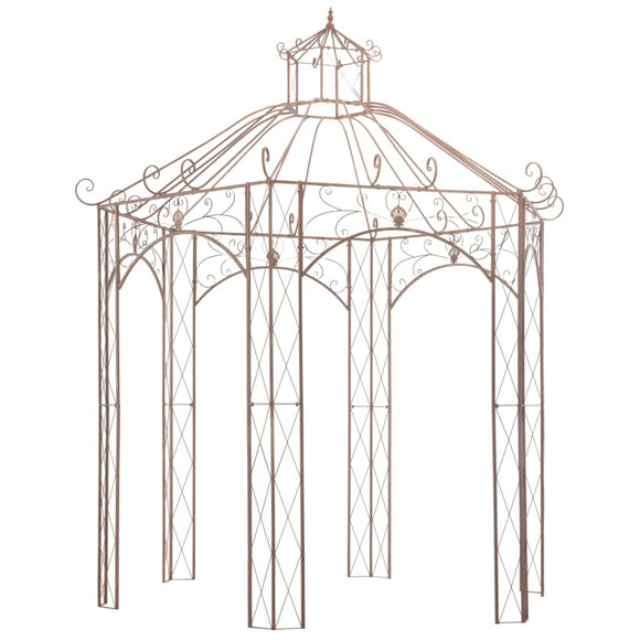 NNEVL Garden Pavilion Antique Brown 3 m Iron