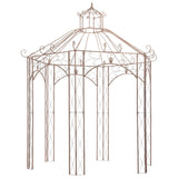 NNEVL Garden Pavilion Antique Brown 3 m Iron
