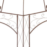NNEVL Garden Pavilion Antique Brown 3 m Iron