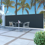 NNEVL Retractable Side Awning 160 x 500 cm Black